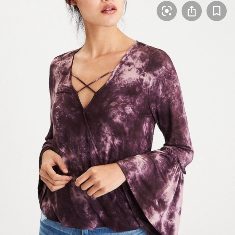 American Eagle Soft & Sexy Bell Sleeve Top